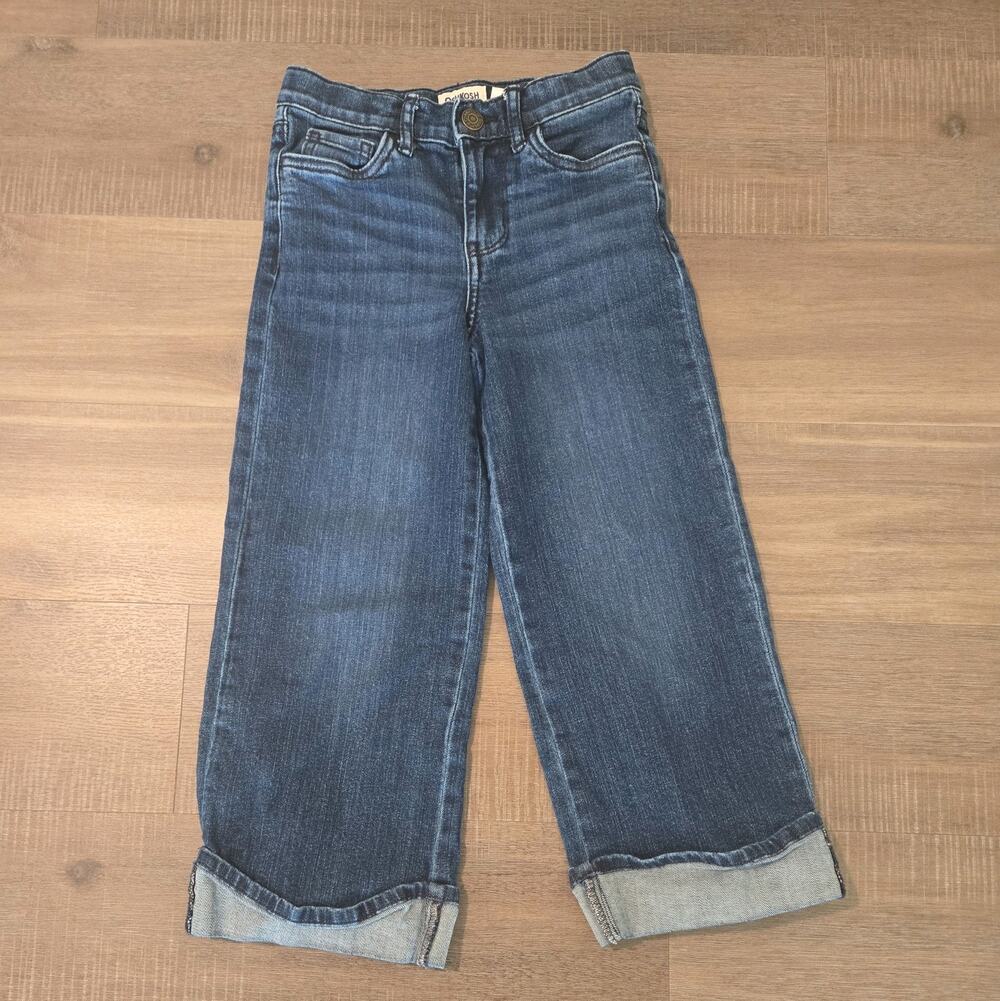 Girls Oshkosh Jeans 6/6X. Wide Leg Blue Jeans